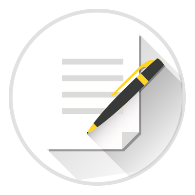 Pen on document